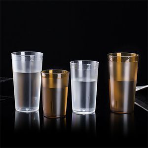 4pcs agua reutilizable taza de bebida resistente tazas para beber tumblers de plástico Coffee Coffee Soda Fiest Bebida Copa de bebidas Accesorios de bebidas