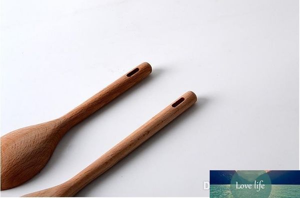 Ensemble de cuillères à mesurer en bois de hêtre, ustensiles de cuisson, outils pour le thé et le café, vente en gros, SN187, 4 pièces/ensemble