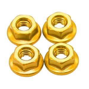 4pcs / ensemble Écrous de serrure de roue M4 couramment utilisés compatibles avec les outils de réparation des pneus de fixation des véhicules de voiture RC 1/10 RC