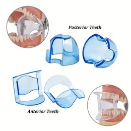 4 pièces/ensemble, blocs de morsure dentaire, ouvre-bouche, écarteur de joues et de lèvres pour dentiste, blanchiment des dents, bouche élargie, dents avant et dents postérieures, deux types