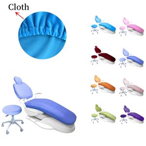 4 piezas/set cubierta de silla dental cubierta del asiento dental de tela elástica tela de tela impermeable a prueba de polvo de la caja del dentista de la silla del dentista
