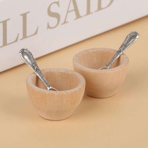 4pcs / set Dollhouse Miniature Small Bowl Bowl Modèle de cuisine ACCESSOIRES DE MEUHES DE CUIT