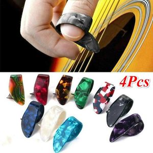 4 unids/set parte de guitarra púas para dedo púas para guitarra pastilla bajo estilo dedo pulgar púas púas correa de guitarra