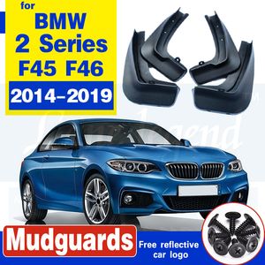 4pcs/Set Mud Flaps For BMW 2 Series F45 F46 Gran Active Tourer 2014-2019 2016 2017 Mudguards Splash Mud Guards Fender mudflap