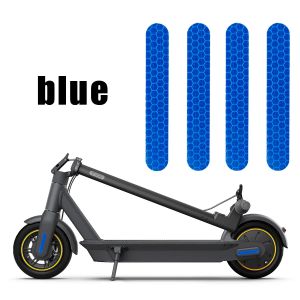 4pcs / Définir le nouveau couvercle arrière avant Sticker Eflective pour NineBot Max G30 Scooter électrique Avertissement Sticker réfléchissant à poussière