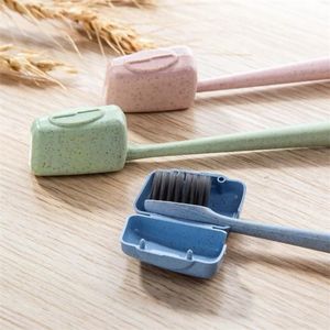 4PCS / Set Portable Brouss de dents Porte-traits Brosse de dents Randonnée Randonnée Camping Brusque Case Hygiène Care Outdoor