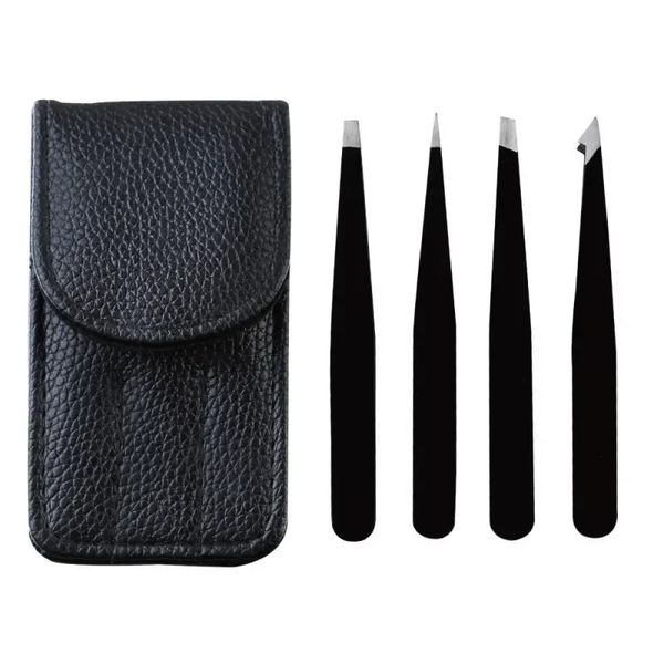 4pcs / ensemble Tweezers de sourcils professionnels