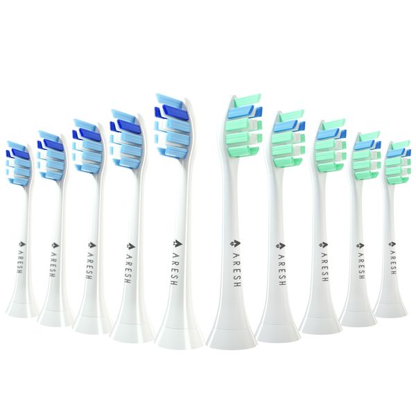 4 unids/set cabezal reemplazable para cepillo de dientes Philips Hx3,hx6,hx9 Series cabezales de cepillo de acción Clean Sonicare Flexcare