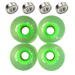 Resistente al desgaste Fish Board Gift PU LED Skateboard Cruiser Wheels Transparente con rodamiento Mini Light Up Durable Roller