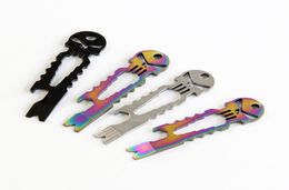 4PCS Skull Multifunctionele Survival Pocket Tool EDC Tool WSPanner Pry Bar Bottle Opener Outdoor Gadgets1299367