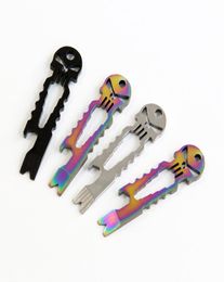 4PCS Skull Multifunctionele Survival Pocket Tool EDC Tool WSPanner Pry Bar Bottle Opener Outdoor Gadgets8954623