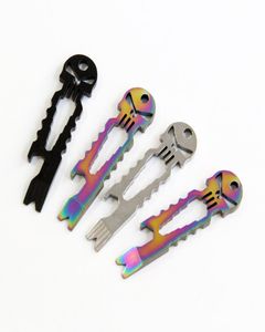 4pcs Skull Multifonctionnel Survival Pocket Tool Tool EDC Tool Wspanner Pry Bar Bottle Opender Gadgets Outdoor4430367