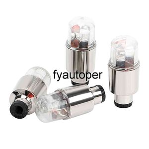 Bouchon de Valve de pneu, lumière LED clignotante de différentes couleurs, pour vélo, voiture, moto, lampe de roue fraîche, 4 pièces