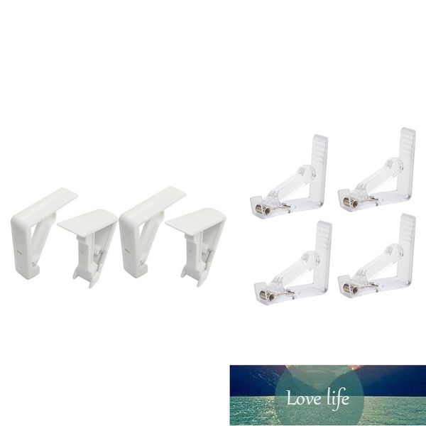 4 piezas Clips de tela de mesa con resorte Plástico Comedor Cubierta de escritorio de cocina Soporte de agarre de ajuste Abrazadera de mantel 5.5 cm Precio de fábrica diseño experto Calidad Último estilo