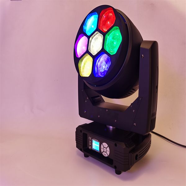 4 Uds Super haz de brillo 7x40w 4 en 1 RGBW LED Zoom bee Eyes Wash cabeza móvil disco party show equipo de iluminación de escenario