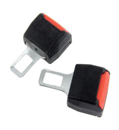 4pcs universal seguridad para el automóvil cinturón de seguridad ajustable extensión de extensiones de asiento y relleno negros9470079