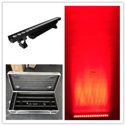 4 pièces avec étui, nouvel arrivage 18x18w 6 en 1 rgbaw + uv, étanche ip65, alimenté par batterie, sans fil dmx dj scène led mur rondelle barre lumineuse