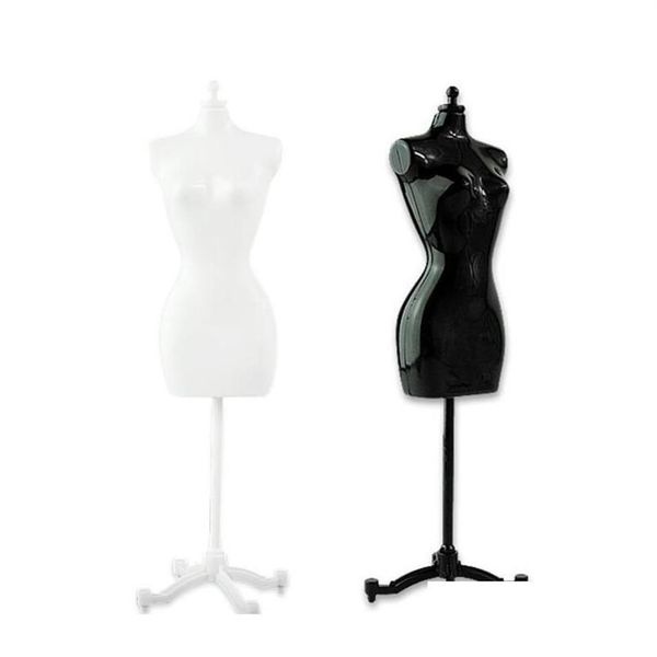 Mannequin féminin pour poupée monstre Bjd, 4 pièces, 2 noirs et 2 blancs, vêtements DIY, affichage, cadeau d'anniversaire, F1Nky289s