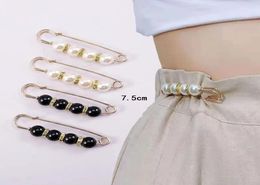 4PCS5PCS6PCSSet Pins Taillband Pin Accessoires Parels Parels Kristal Gold Broche Taille Tailled Clap Anti -blootgestelde Safty Pins1087463