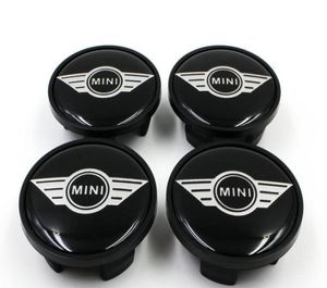 4PCSlot 54 mm ABS Zwart auto Emblem voor Mini Cooper Mini Wings Wheel Center Hub Cap Cover past de meeste wielen stofdichte badge 3631171157375