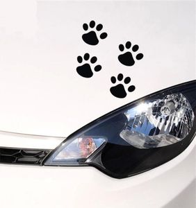 4pcslot personnalité autocollants drôles 6cm4 chat patte impression chien patte impression ours patte impression empreintes créatives voiture autocollants voiture décalcomanies P1855879