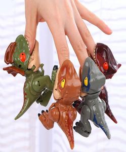 4pcslot Q Dinosaure Transformation Jouets Dessin Animé Tyrannosaure Figurines Réalistes Reborn Poupées pour garçons filles Anniversaire Christ7253495