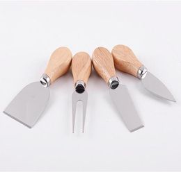 4pcSset fromage outils utiles Set Great Handle Kit Kit de pelle à fourche pour la coupe de boulangerie