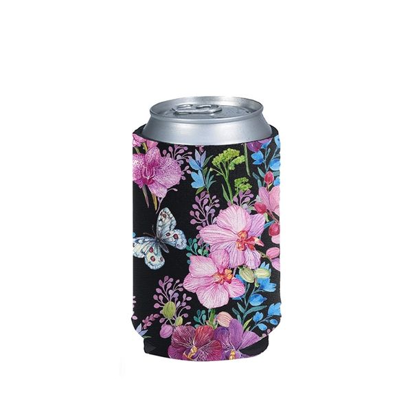 4pcsset Flower Beer Can Cooler Drink Cup Sleeve Isolant Wrap Cover Custom Car Bottle Holders 220707