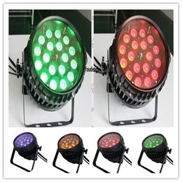 4 stks Outdoor Disco Wall Decorate DMX512 ZOOM IP 65 LED PAR RGBWA 5IN1 18 * 15W Waterdichte Zoom LED PAR LICHT