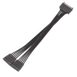 4pin cable 18awg 1 a 2/3/4/4/5 puerto 15pin SATA divisor adaptador Convertidor Cable de alimentación Cable de alimentación para la computadora PC Disco duro