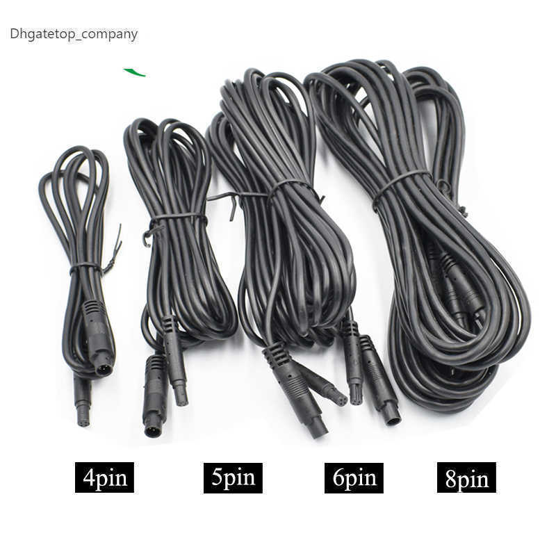 4Pin 5Pin 6Pin Car DVR Camera Extension Cable HD Monitor Vehicle Rear View/Back Up Wire Male to Female Connector Cord