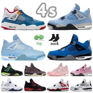 4s Blue Collection Chaussures de basket Jumpman 4 Midnight Navy Red Cement Thunder Midnight Navy Blue Photon Dust Seafoam Craft 2023 Violet Ore Miltary Black Cat Sneaker