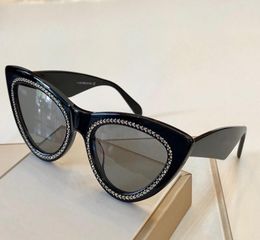 4S019 Nouvelles lunettes de soleil pour femmes Cat Eye Popular Charming Fashion Outdoors Lunettes de soleil Top Quality Protection UV Lunettes de soleil Come avec 3901697