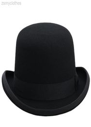 4Size 100 Wool Women Men Bowler Hat Pure Crushable Dome Fedora Hat8448320