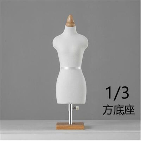 4style Couture Femme Art Tissu Mannequin Torse Bois Bjd Corps Trépied Stand Mannequin Bandoulière Vêtements Cut Can Pin Villain E148