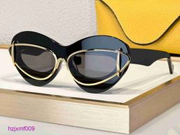 4u0c zonnebril modeontwerper 40119 voor dames acetaat metaal dubbel frame kattenbril zomer avantgarde persoonlijkheid stijl topkwaliteit antiu