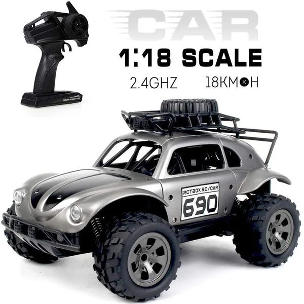 4WD Buggy OffRoad Trucks Jouets RC Car 1 18 Radiocommande pour enfants Modèle RTR à grande vitesse Cadeaux pour garçons en plein air 231229