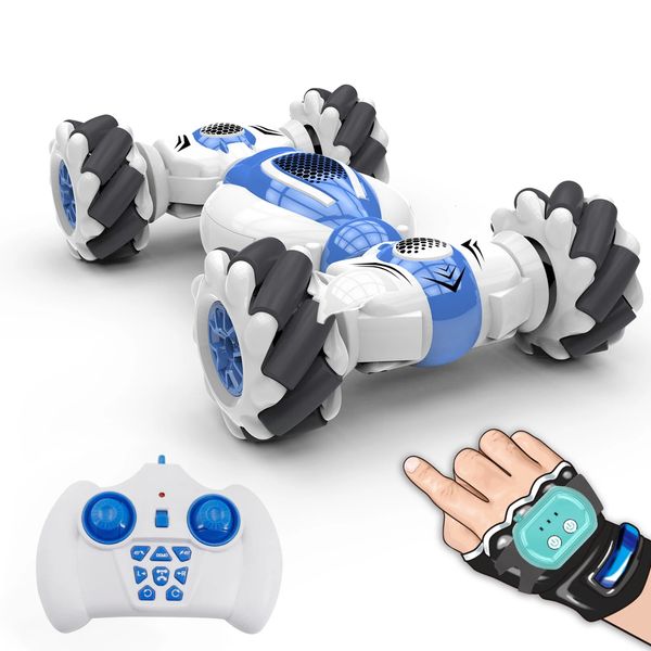 4WD RC cascadeur véhicule télécommande montre capteur de geste détachable jouet voiture tout terrain vitesse 2,4 GHz 360 véhicule tout-terrain rotatif 240221