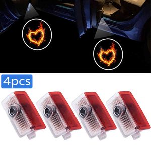 4x luz de decoración de puerta de coche HD Auto proyector para Mercedes Benz A B C E GL GLA GLC GLS ML M clase W246 W176 W205 W212 W21 coche