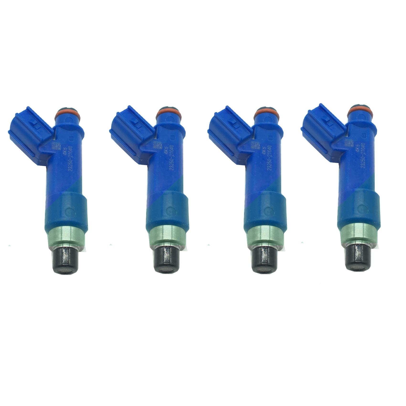 4x Genuine Denso fuel injectors for 2006-2014 Toyota Yaris 1.5L (23250-21040)