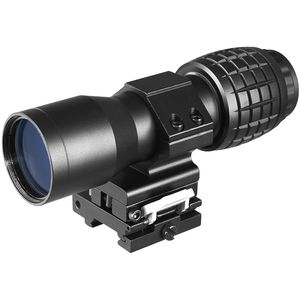 Loupe 4x, vue grossissante Fts rabattable sur le côté pour les lunettes à points rouges pour fusil de chasse Airsoft