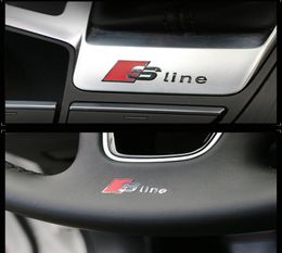 4x S Line Metal Car Porte / Window Emblem 3D Stickers Decoration Stickers Sline Autocollants pour RS Sports A1 A3 A4 A5 A6 A7 A8 S8 Q3 Q5 Q78829154