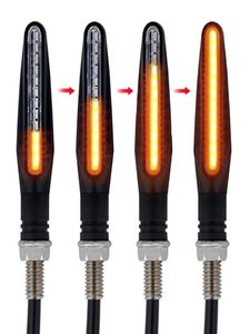 4X universel motos éclairage eau courante clignotant lumières LED moto clignotant queue indicateur d'arrêt lampe clignotante Flexibl2121732