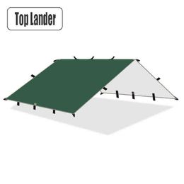 4x3m 19 Hanging Points Survival Tent Tarp Ultralight Sun Shelter Sunshade Outdoor Luifel Camping Toerist Tourist Warms Waterdicht H220419