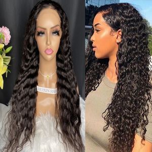 4x4 HD Lace Wigs Deep Wave Raw Brésilien 100% perruques de cheveux humains non transformés