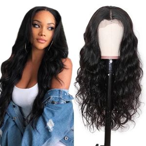 4x4 Lace Fermeure Wig Hair Hair Lacewigs Straight Wavy Curly Deep Wave pré-Wigs Wigs