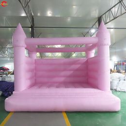 4x4m-13*13ft Gratis schip Outdoor-activiteiten VS-voorraad! Roze Witte Opblaasbare Uitsmijter Bruiloft Uitsmijter Aangepaste Bruiloft Gebeurtenis Springende Huis Moonwalk te koop