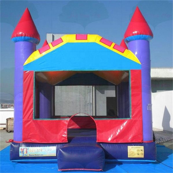 4x4m (13.2x13.2ft) con soplador Patio trasero comercial Trampolín inflable gorila de aire casa de rebote castillo inflable para saltar Jumpoline para niños