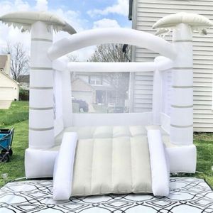 4x4m roze PVC -trampolines opblaasbare springkussen Castle Commercial Pop Up Wedding Jumping Bouncer House met schuif op schip