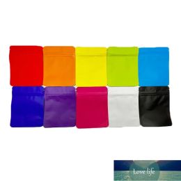 4x5 inch stand-up kleur geen afbeelding mylar zak met rits plastic verpakking zakken voor snoep hennepkoekje chocolaatjes Kwaliteit